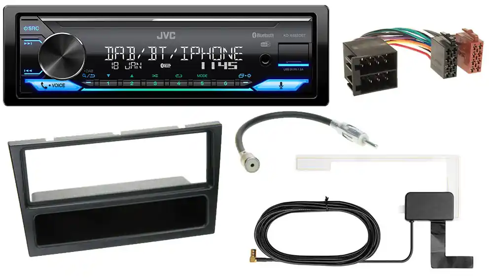 Top-Qualität | DAB+ Autoradio für Opel Meriva A 2003-2006 1-DIN