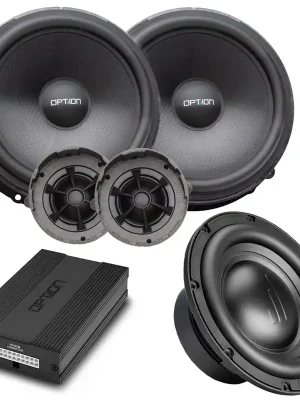 Auf Lager - Soundsystem für Seat Leon 5F (mit Beats, mit LWL) DSP-Verstärker, Lautsprecher, Subwoofer V3 OPTION