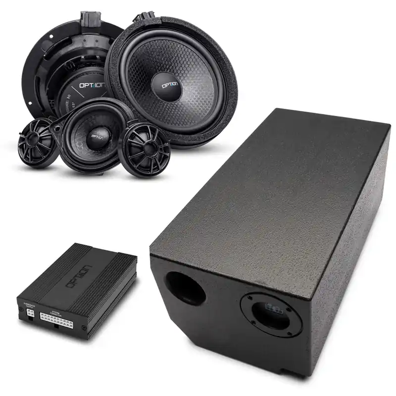 Jetzt sparen | Soundsystem für Mercedes Sprinter W906 / VW Crafter 1 DSP-Endstufe + Lautsprecher + Subwoofer + Dämmung