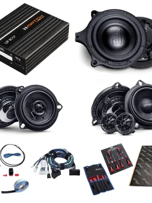 Brandneu | Soundsystem für BMW i4 DSP-Verstärker, Lautsprecher (Front&Heck) , Subwoofer Plug & Play OPTION