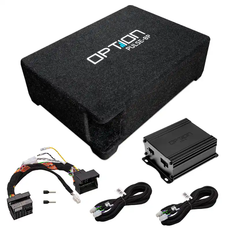 Subwoofer für BMW E-Reihe/F-Reihe Subwoofer-Kit Plug & Play im Kofferraum OPTION | Topseller