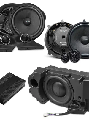 Direkt bestellen - Soundsystem für Mercedes V-Klasse W447 DSP Endstufe + Subwoofer + Lautsprecher Front und Heck V3 OPTION
