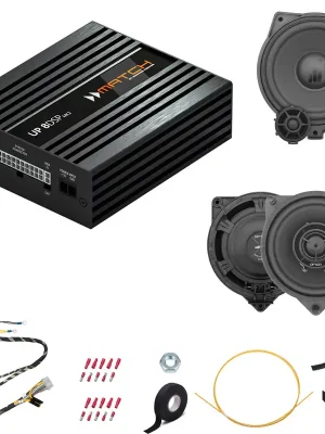 Erweiterungskit Soundsystem für Mercedes E-Klasse ohne ASD (213/238) UP8DSP-MK2 + Lautsprecher Heck + Centerspeaker MQS | Preiswert