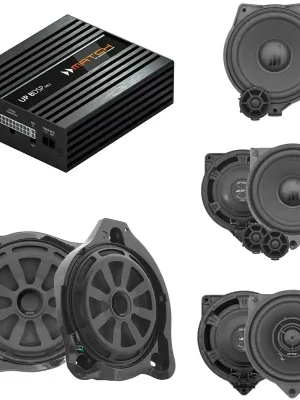 Soundsystem für Mercedes E-Klasse W213/A238 2016-2020 mit ASD DSP-Verstärker, Lautsprecher Front + Heck & Subwoofer, Centerspeaker - Sonderaktion