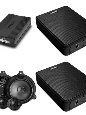 Bewährte Qualität - Soundsystem für Mercedes Citan / T-Klasse DSP Endstufe + Subwoofer + Lautsprecher V3 Plug & Play OPTION
