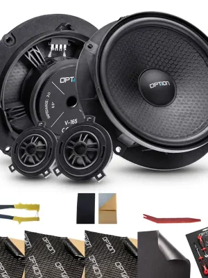 Frontlautsprecher-Set mit Türdämmung für VW Caddy V Plug & Play OPTION | Nur solange der Vorrat reicht