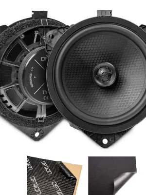 Sichere Zahlung | Lautsprecher Set Heck für Toyota Yaris (XP21) inkl. Dämmung Plug & Play OPTION