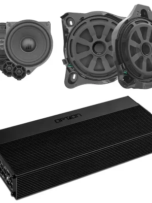 Soundsystem für Mercedes C-Klasse (W205) 6-Kanal Verstärker + Subwoofer + Lautsprecher Front OPTION | Vorteilspreis