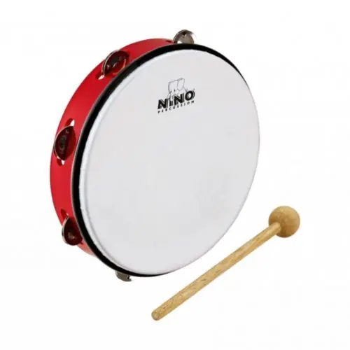 Sparangebot - Nino ABS Tambourine mit Jingles 10" rot