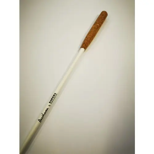 Jetzt neu - Rohema Taktstock Beethoven 45cm Kork/ Buche weiß lackiert