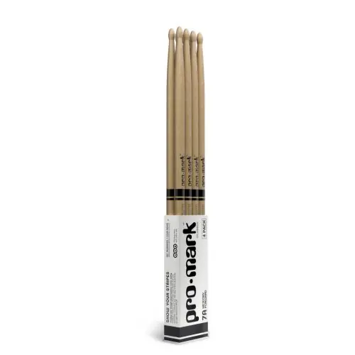 Promark Hickory Drumsticks 7A, Wood Tip 4-Pack | Neu verfügbar
