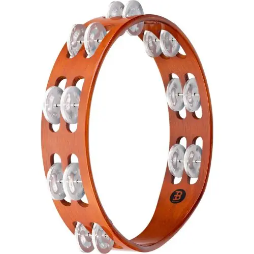 Nur begrenzt verfügbar | Meinl TA2A-AB Wood Tambourin, Aluminium