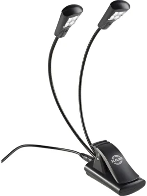 K&M 12245 Notenpultleuchte »Double4 LED FlexLight« Set | Top-Deal
