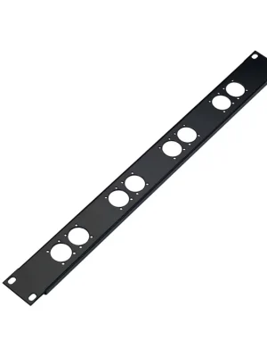 Direkt vom Hersteller | K&M 28308 19" Frontplatte schwarz 8 XLR