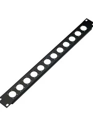 K&M 28312 19" Frontplatte schwarz 12 XLR - Sehr gut bewertet