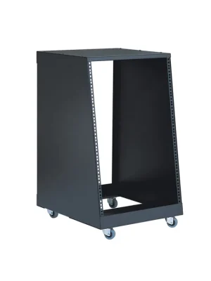 Bewährte Qualität | K&M 48260 Rack schwarz 16 HE mit Rollen