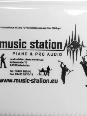 music-station Putztuch mit Aufdruck - Werkspreis
