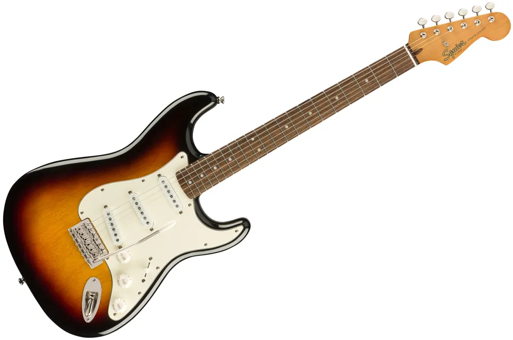Hochwertig | Squier Classic Vibe 60s Strat LRL WPG SSS 3TSB