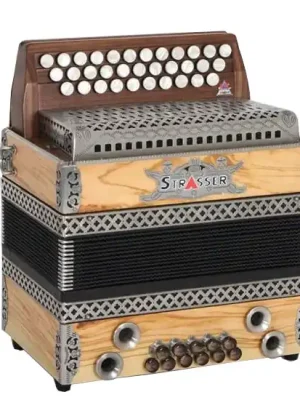 Reduziert | Strasser Classic Harmonika G-C-F Natur Olive