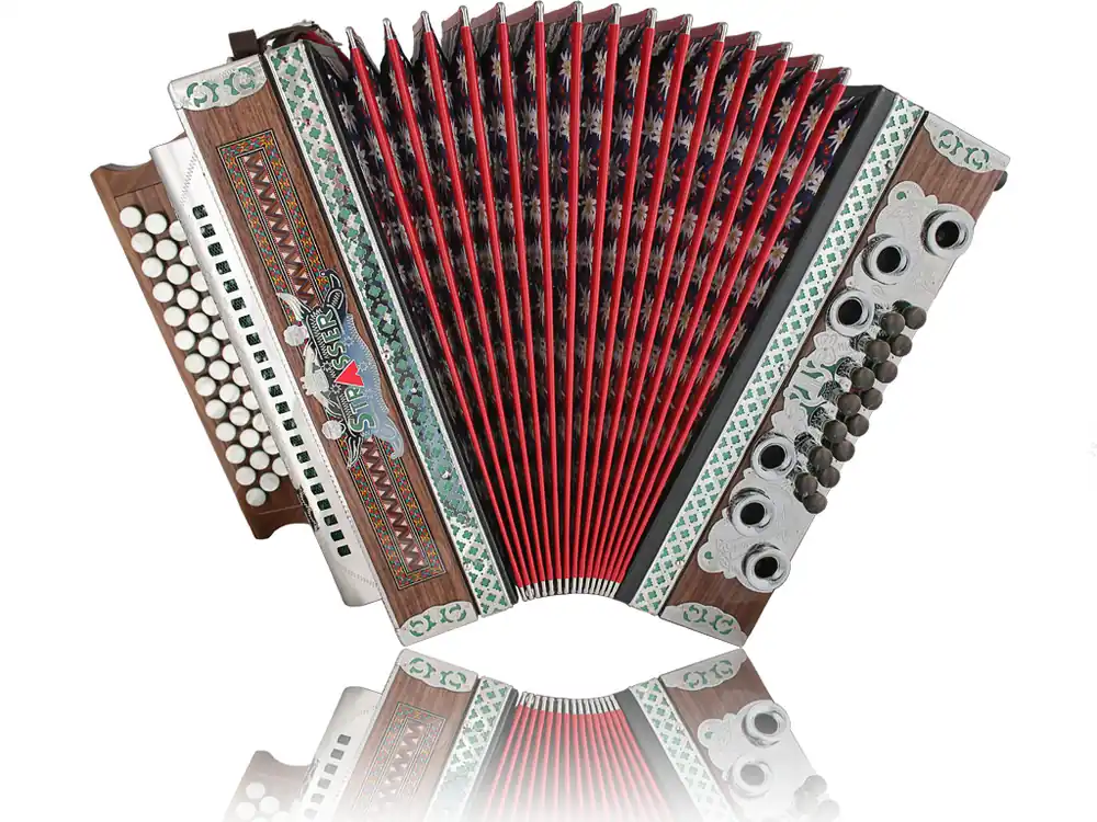 Strasser Professional Harmonika G-C-F-B rot - Direkt bestellen