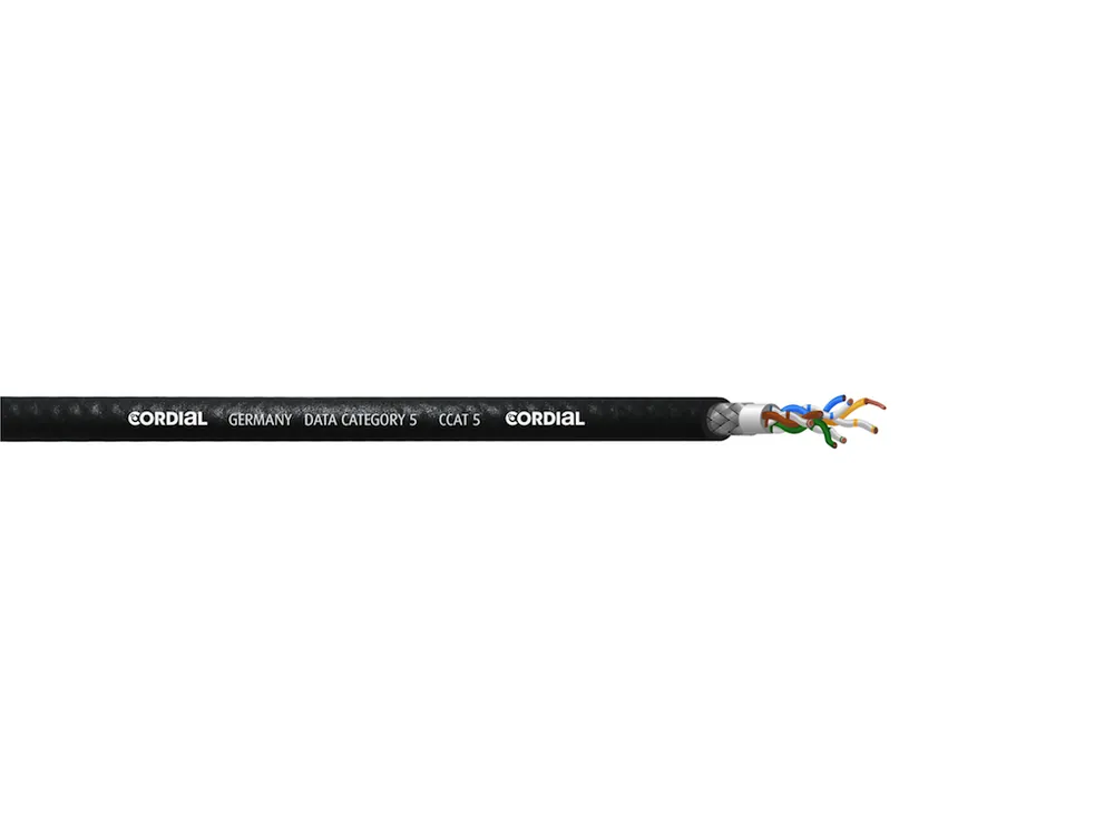Cordial Cat5 Kabel schwarz Meterware - Nicht verpassen