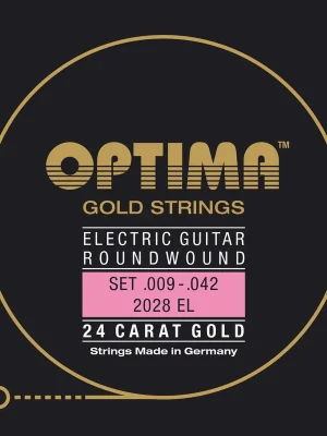 Optima 2028EL Saitensatz 24 Karat Gold .009-.042 - Top bewertet