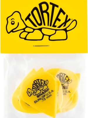 Dunlop 412P73 Tortex Sharp 0.73 mm, gelb 12er Pack | Online bestellen