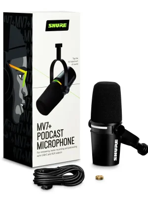 Kostenlose Rückgabe - Shure MV7+ Schwarz