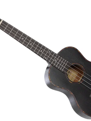 Direkt ab Werk - Cascha HH2305L Tenorukulele Linkshänder Mahagoni schwarz