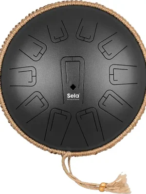 Hohe Qualität - Sela Unity Tongue Drum 13" C Minor Black 432 Hz