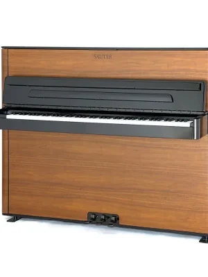 Bewährte Qualität | Sauter Klavier Rhapsody 122 Peter-Maly-Edition Nussbaum satiniert Schwarz Studio