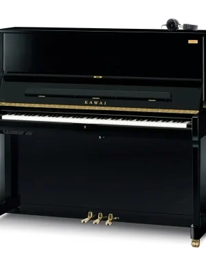 Nur noch heute | Kawai Klavier K500 schwarz poliert Aures 2