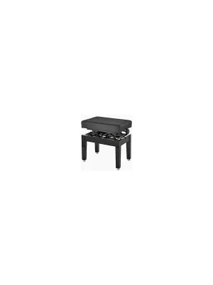 Bestpreis | Hidrau Model Klavierbank BC26 Tech Schwarz poliert Leder Schwarz