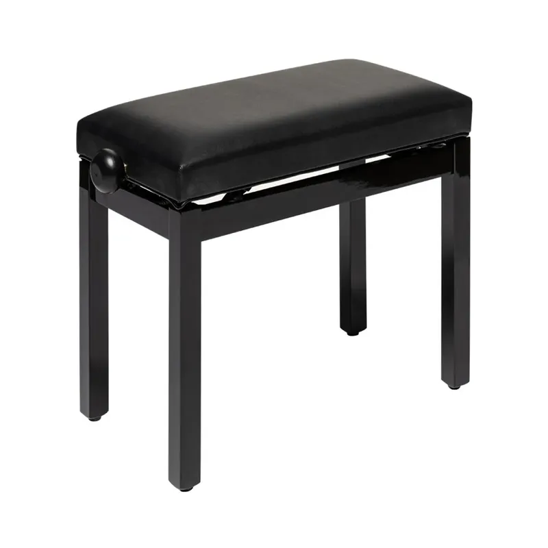 Stagg Klavierbank PB36 Schwarz poliert Skai Schwarz - Premium