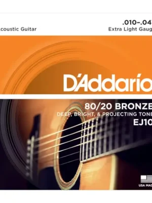 Aktionspreis - D‘Addario Saiten für Akustikgitarre, 80/20 Bronze - 10/47