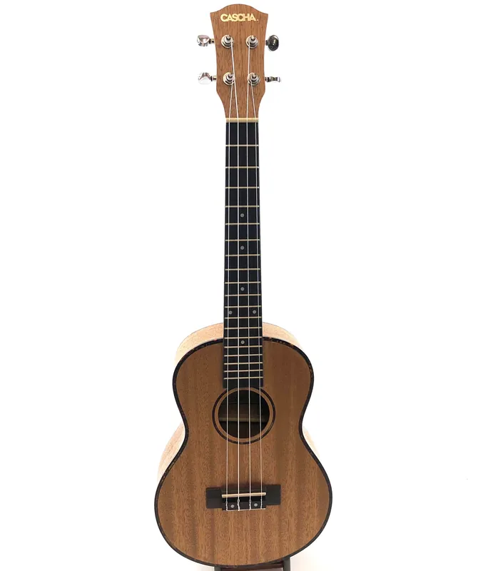 CASCHA HH2048 Tenor-Ukulele – Decke, Zargen & Boden aus furniertem Mahagoni, Griffbrett & Steg aus Palisander, inkl. Tasche - Sehr gut bewertet