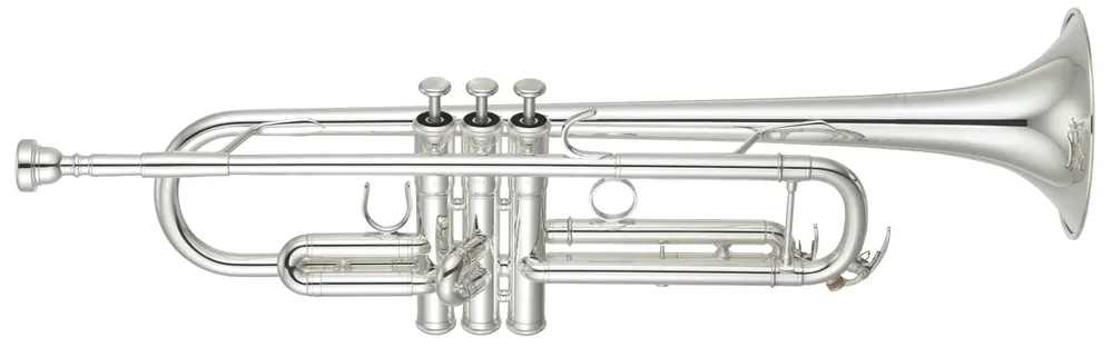 Yamaha YTR-5335GS B-Trompete (versilbert) – Goldmessing-Schallbecher & Monel-Ventile, inkl. Koffer und Mundstück 14B4 | Direkt kaufen