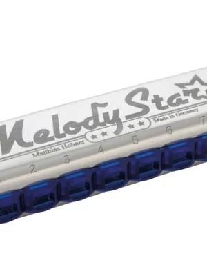 Hohner Melody Star in C-Dur – diatonische Einsteiger-Mundharmonika für Anfänger (8 Kanäle, 16 Messing-Zungen, Solo-Stimmung) - Preisknaller