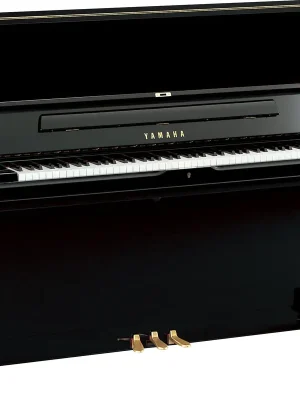 Sofort bestellbar | Yamaha YUS1 Klavier schwarz poliert – Höhe 121 cm, SH3-Silent-System, Klangquelle Yamaha CFX und Bösendorfer Imperial