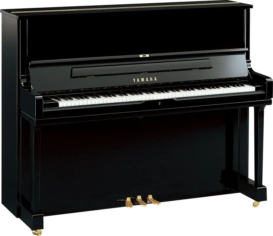 Sofort bestellbar | Yamaha YUS1 Klavier schwarz poliert – Höhe 121 cm, SH3-Silent-System, Klangquelle Yamaha CFX und Bösendorfer Imperial