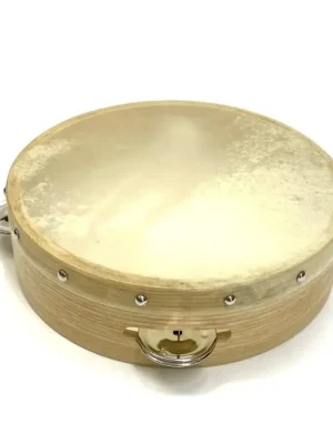 Nur wenige verfügbar | Migma 879/004 Tambourin Naturfell mit Schellen Ø 20cm