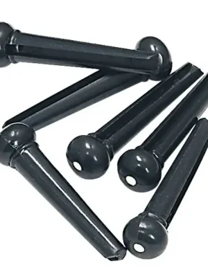 Direkt kaufen - Fire & Stone Saitenpins 6er Pack schwarz mit Punkt