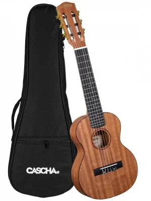 Abverkauf | CASCHA HH2179 Guitalele – Korpus aus Mahagoni, Griffbrett aus Palisander, inklusive Tasche