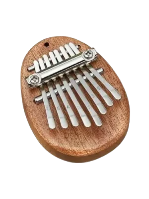 Hammerpreis - Basic Mini Kalimba 8 Töne (Sapeli) – Daumenklavier in C-Dur für Einsteiger & Kinder, kompakt, inkl. Umhängeband