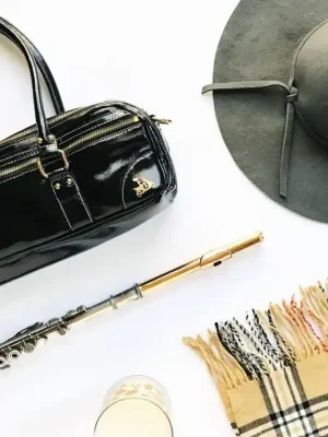 Flutescooter Bag für Querflöte aus weichem Echtleder | Neue Ware