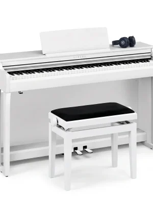 Yamaha CLP 825 Weiß Matt Bundle mit Bank und Kopfhörer - Bewährte Qualität