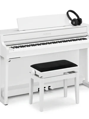 Yamaha CLP 845 Weiß Matt Bundle mit Bank und Kopfhörer | Sichere Zahlung