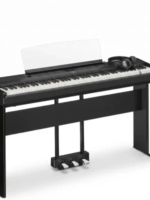 Yamaha P-525 Schwarz Bundle mit Ständer, Pedalen und Kopfhörer - Einfach bestellen