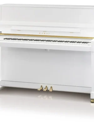 Kawai K-300 Klavier weiß poliert – Millennium-III-Mechanik, Fichten-Resonanzboden | Versand noch heute