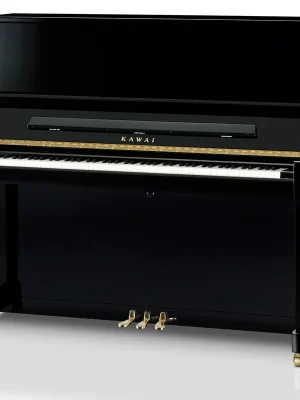 Neu hinzugefügt - Kawai K-600 Klavier schwarz poliert – 134 cm Bauhöhe, Millennium-III-Mechanik, Fichten-Resonanzboden, Duplex-Skala